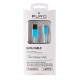 Puro CAPLT2 USB Cable Lightning for iPhone / iPod / iPad 1 m 2,1 A Blue, P-CAPLT