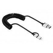 JUST MOBILE DC-189 2-IN-1 LIGHTNING CONNECTORS - 1.8M