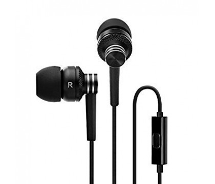 Iconz IMW-BH01K Metallic Bluetooth In-Ear Headset with volume control, Black