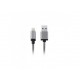 Iconz IMN-LC02T Special Mfi Lightning Braided Cable with Aluminum Compact Plug 1.2m, Titanium