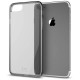 iLuv AI7PVYNEBK Vyneer Durable Transparent Hardshell Case With Soft Frame for iPhone 7 Plus - Black / Trans