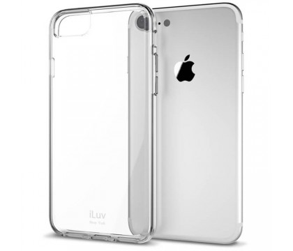 iLuv AI7PVYNECL Vyneer Durable Transparent Hardshell Case With Soft Frame for iPhone 7 Plus - Clear / Trans