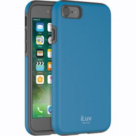 iLuv AI7REGABL Regatta Dual-Layer Case With Hard Exterior And Soft Interior for iPhone 7, Blue