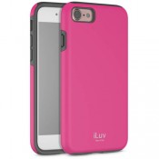 iLuv AI7REGAPN Regatta Dual-Layer Case With Hard Exterior And Soft Interior for iPhone 7, Pink