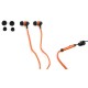 Omega FH2111O FREESTYLE ZIP EARPHONES + MIC FH2111 ORANGE [41801]