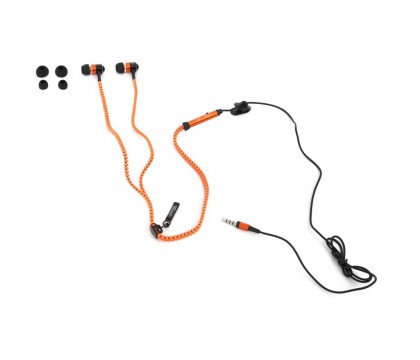 Omega FH2111O FREESTYLE ZIP EARPHONES + MIC FH2111 ORANGE [41801]