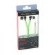 Omega FH2112G FREESTYLE SHOELACE EARPHONES + MIC FH2112 GREEN [42778]