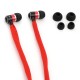 Omega FH2112R FREESTYLE SHOELACE EARPHONES + MIC FH2112 RED [42780]