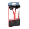 أوميجا (FH2112R)  سماعة أذن بكابل على شكل رباط الحذاء مزودة بمايكرفون ذو لون أحمر [42780]