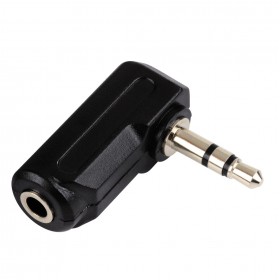 Hama 00122362 Angle Adapter, 3.5 mm stereo jack socket - 3.5 mm plug 90°