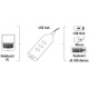 هاما (00039788) مشترك من طرف يو إس بى إلى 4 منافذ يو إس بى USB 2.0 ذو لون أبيض 