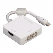 Hama 00053245 3in1 Mini DisplayPort Adapter for DVI, Displayport or HDMI