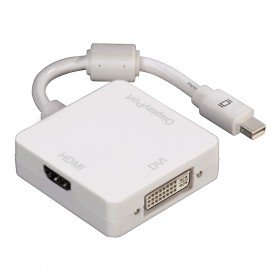 Hama 00053245 3in1 Mini DisplayPort Adapter for DVI, Displayport or HDMI