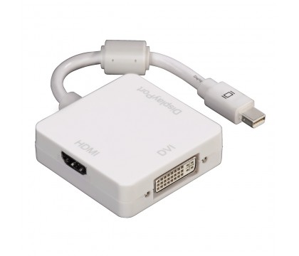 Hama 00053245 3in1 Mini DisplayPort Adapter for DVI, Displayport or HDMI