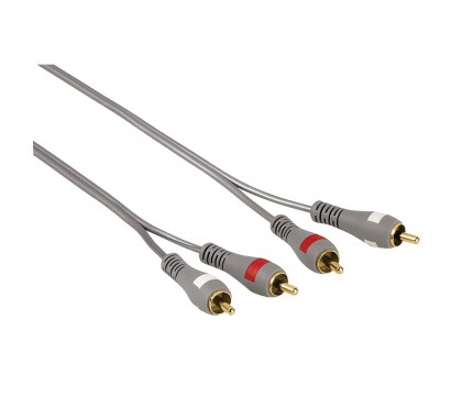 Hama 00078702 Connecting Cable 2 RCA Plugs - 2 RCA Sockets, 3 m