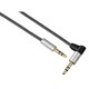Hama 00080874 AluLine Connecting Cable, 3.5 mm jack, plug - 90° plug, 0.75 m