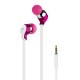 iLuv IEP314PNK Earbuds Ergonomic And Comfort, Pink