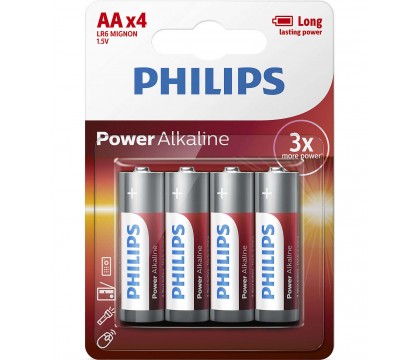 Philips LR6P4B/10 Power Alkaline Battery AA / LR6 Alkaline