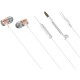 ILUV METALFSGD Metal Forge In-ear Earbuds with Microphone (Gold), ALUMINUM