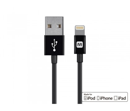 MonoPrice 12835 Select Series Apple MFi Certified Lightning to USB Charge and Sync Cable, 6-inch Black