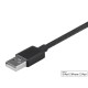 MonoPrice 12865 Luxe Series Apple MFi Certified Lightning to USB Charge and Sync Cable, 6-inch Black