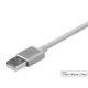 MonoPrice 12868 Luxe Series Apple MFi Certified Lightning to USB Charge and Sync Cable, 3ft White