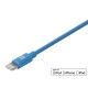 MonoPrice 12889 Select Series Apple MFi Certified Lightning to USB Charge & Sync Cable, 3-inch Blue