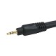 MonoPrice 5598 6ft Premium 3.5mm Stereo Male to 2RCA Male 22AWG Cable (Gold Plated) - Black