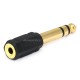 MonoPrice 7139 6.35mm (1/4 Inch) Stereo Plug to 3.5mm Stereo Jack Adapter - Gold Plated