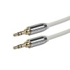 MonoPrice 9297 6ft Designed for Mobile 3.5mm Stereo Male to 3.5mm Stereo Male (Gold Plated) - White
