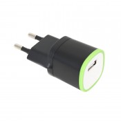 OMEGA OUCBWG WALL CHARGER USB 5V 1,5A BLACK/WHITE/GREEN [42891]