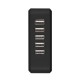 PLATINET PLCUSB5B FAMILY CHARGER 5-PORT USB, 6.8A, BLACK [42838]