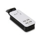 PLATINET PLCUSBT4BW TRAVEL CHARGER 4-PORT USB 4A + UK PLUG WHITE/BLACK [42886]