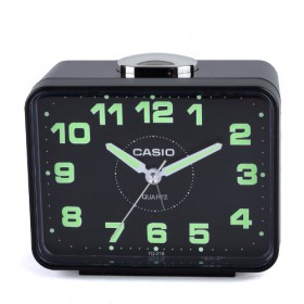 CASIO TQ-218-1D Alarm clock, black