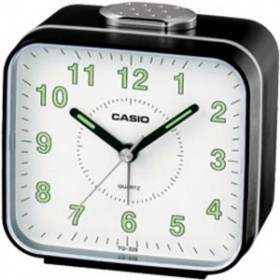 CASIO TQ-328-1D Alarm clock, black