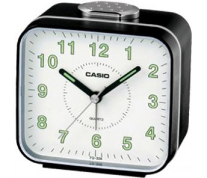 CASIO TQ-328-1D Alarm clock, black