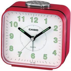 CASIO TQ-328-4D Alarm clock, red