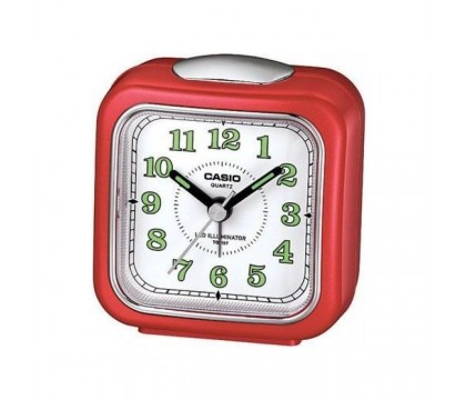 CASIO TQ-157-4D ANALOG CLOCK,  RED