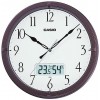 كاسيو (IC-02-5DF) ساعة حائط, ذو لون بنى داكن معدنى