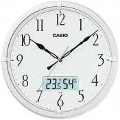كاسيو (IC-02-7DF) ساعة حائط, ذو لون أبيض