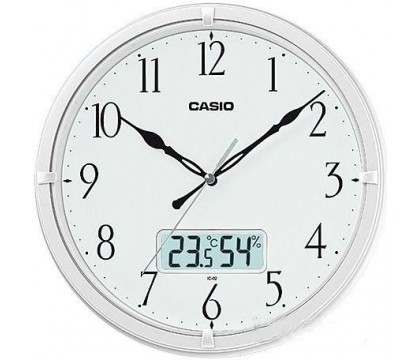 CASIO IC-02-7DF ANALOG WALL CLOCK, Pearl White