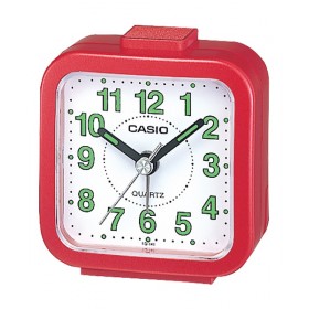 CASIO TQ-141-4D ANALOG CLOCK, RED