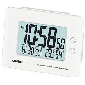 CASIO DQ-982N-7D DIGITAL CLOCK, WHITE