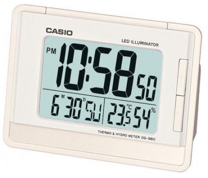 كاسيو (DQ-980-7D) ساعة رقمية, ذو لون أبيض