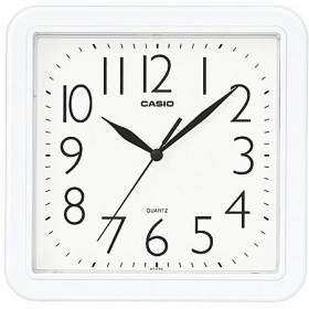 كاسيو (IQ-02S-7D) ساعة حائط, ذو لون أبيض