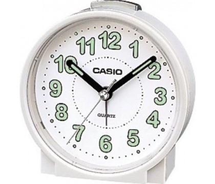 CASIO TQ-228-7D ANALOG CLOCK, WHITE