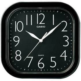 كاسيو (IQ-02S-1DF) ساعة حائط, ذو لون أسود