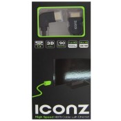 ICONZ IMN-HC23 HD CABLE 3 M 90 DEGREES 3D 4K, BLACK