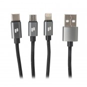 Puridea L10 3 in 1 Cable, Black