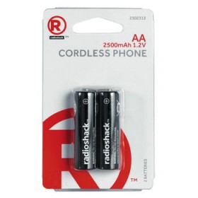 RadioShack 2302313 1.2V/2500MAH AA NI-MH BATTERIES for cordless phones (2-PACK)
